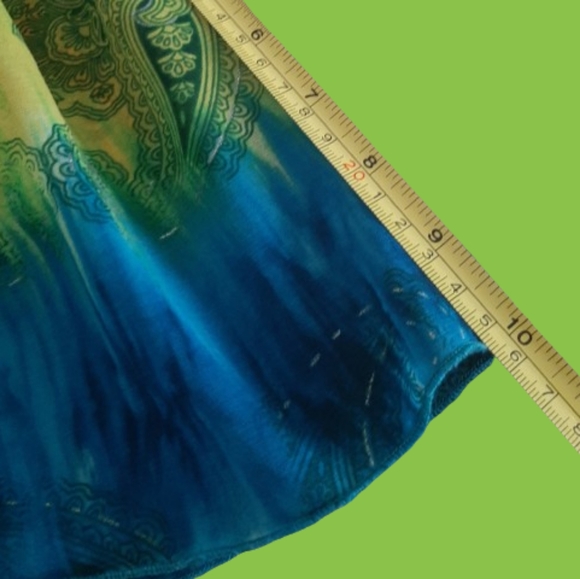 INC 💚  Gorgeous and colorful bohemian blouse for women - Size:  M - Picture 10 of 11